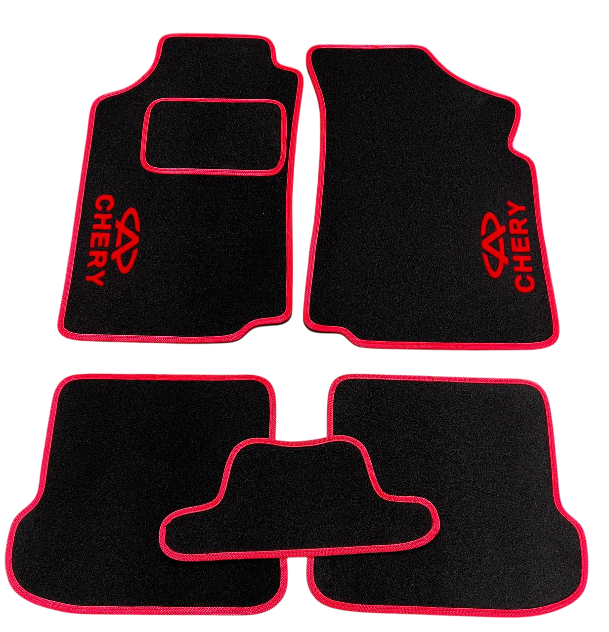 Килимки в салон ворсові для CheryAmulet 2003- 5 шт. Чорний (27327127)