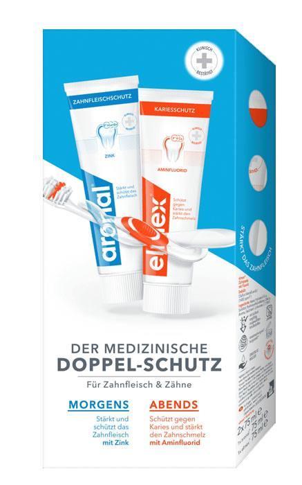 Зубна паста комплект гігієни ротової порожнини Elmex 2 шт. 75 мл 150 мл - фото 2