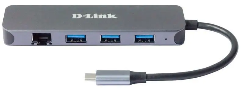 Адаптер мультипортовий USB USB Type-C D-Link DUB-2334 Black - фото 2