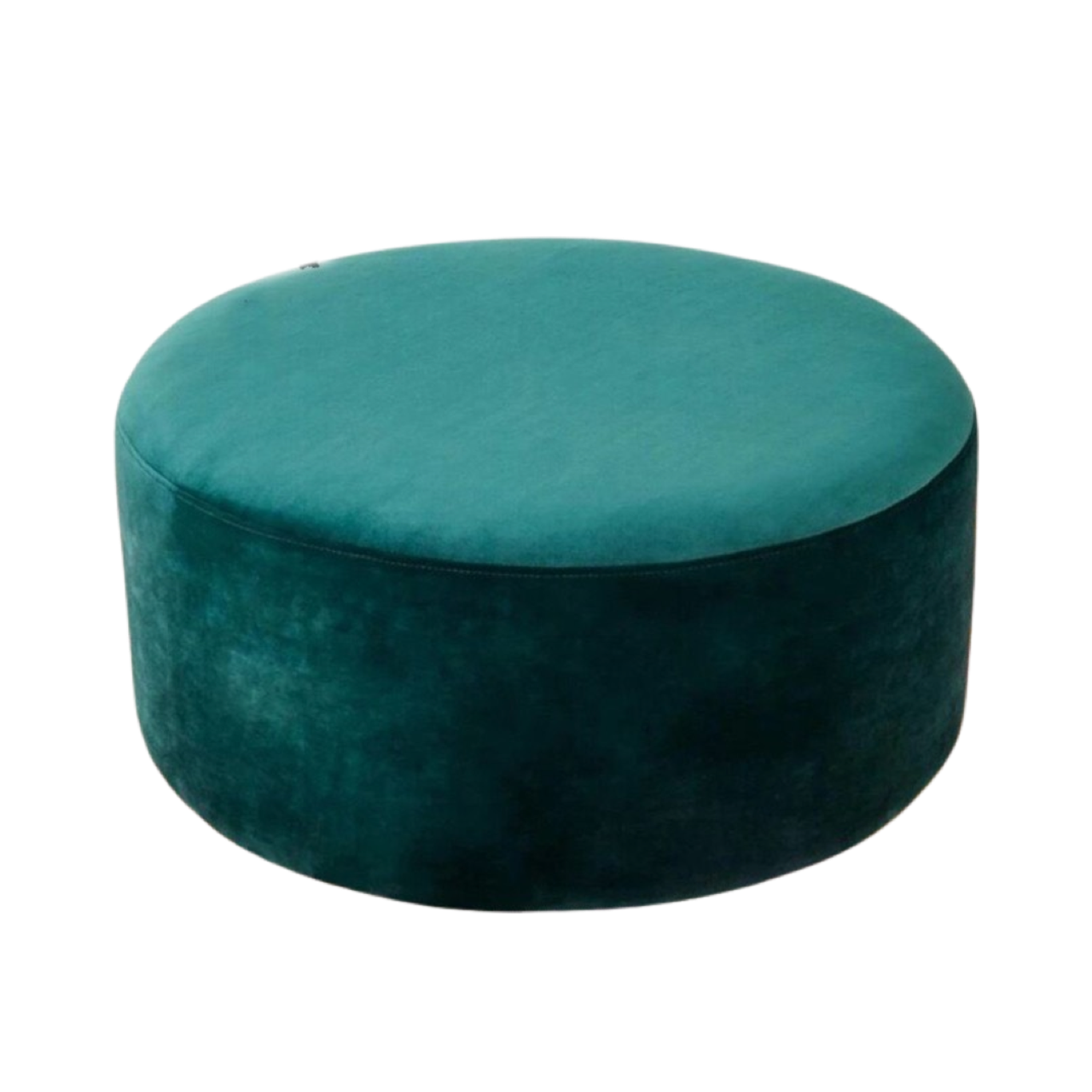 Пуф MeBelle Dour+ велюр 80x80x35 см Темно-зеленый (0139)