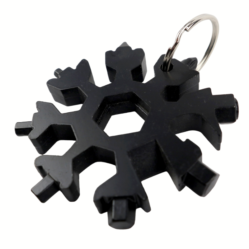 Мультитул снежинка - многофункциональный инструмент Snowflake Wrench Tool Черный (4123139)