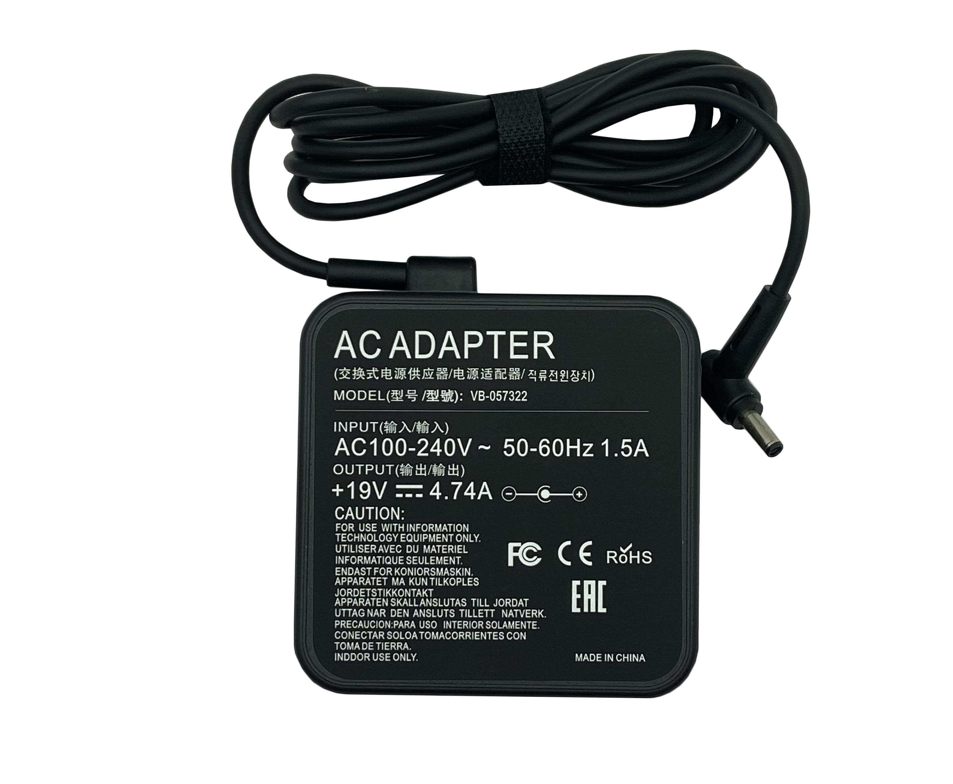 Блок питания для ноутбука Asus 90W 19V 4,74A 4,5x3,0 мм (057322)