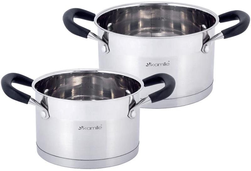 Набір каструль Marsaili із силіконовими ручками 2/2,7 л - фото 2 Набір каструль Marsaili із силіконовими ручками 2/2,7 л - фото 2