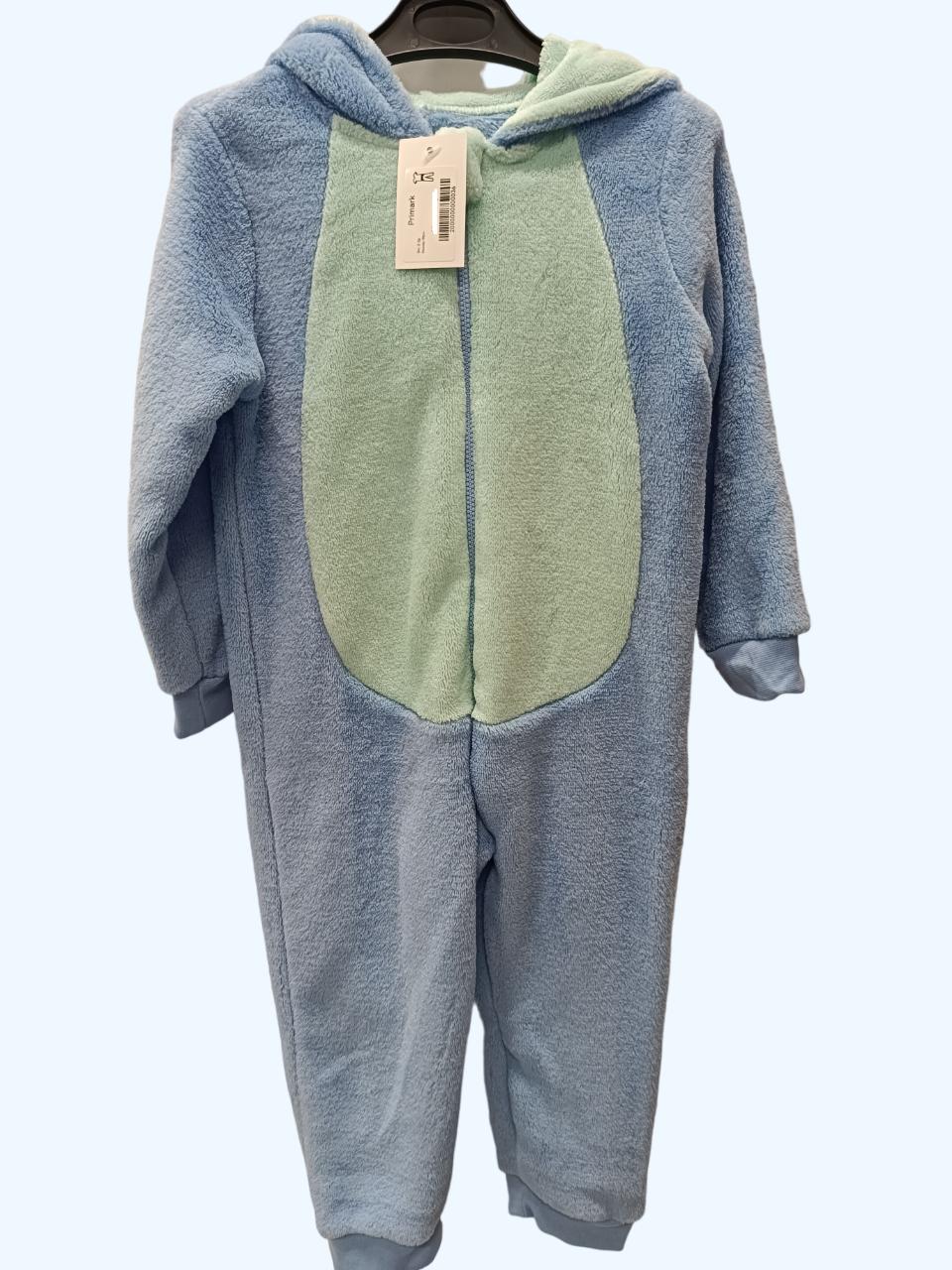 Комбінезон-піжама утеплений для хлопчика Primark 98 см Блакитний (0110)