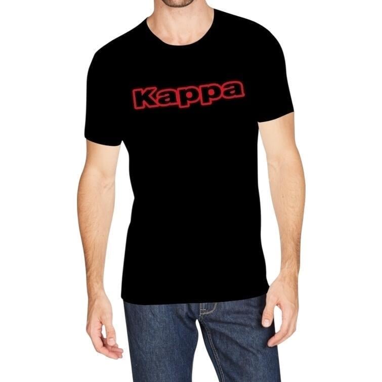 Футболка Kappa T-SHIRT MEZZA MANICA GIROCOLO CON STAMPA LOGO PET K1335 Nero L Черный (57360-51)