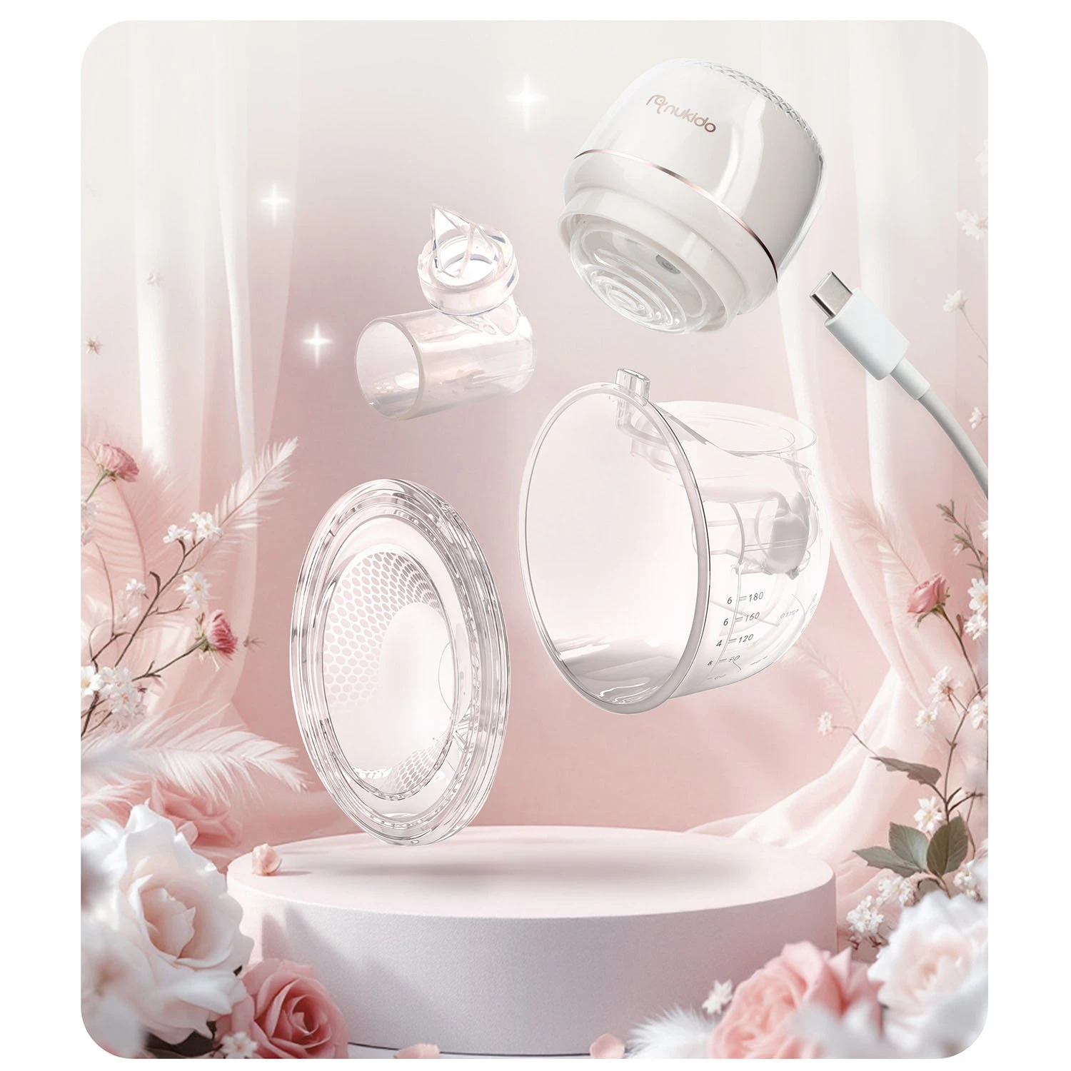 Молокоотсос Nukido NK-963 электрический аккумуляторный свободные руки - фото 4 Молокоотсос Nukido NK-963 электрический аккумуляторный свободные руки - фото 4