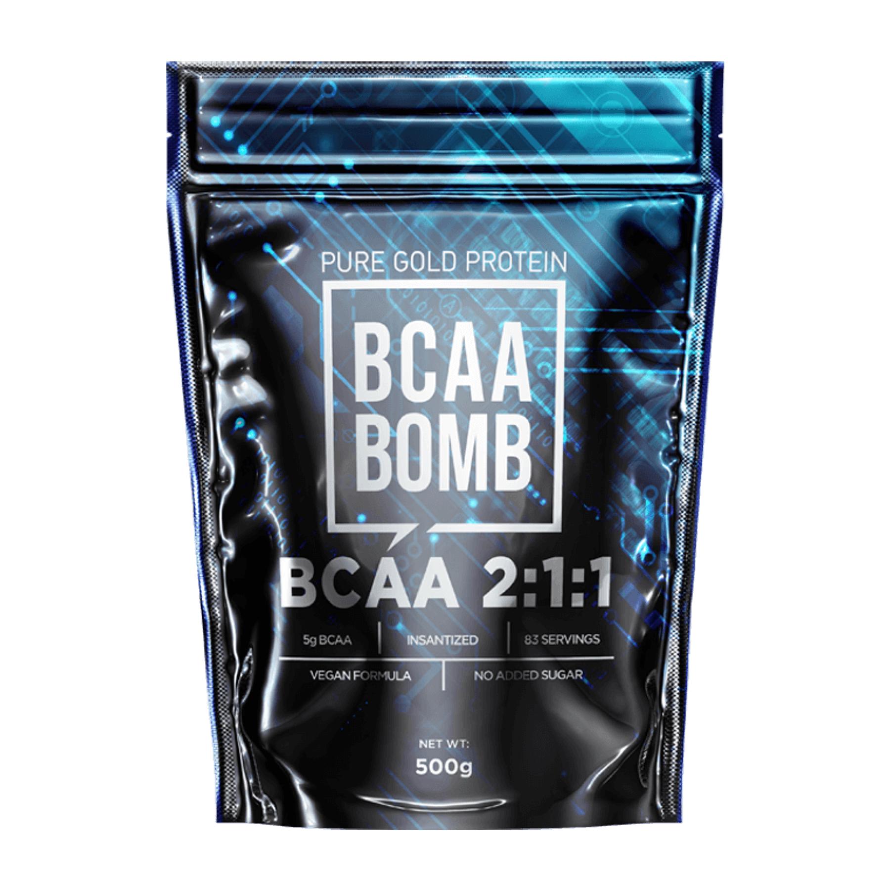 Амінокислота BCAA Bomb 2-1-1 500 г Strawberry (100-25-4151647-20)