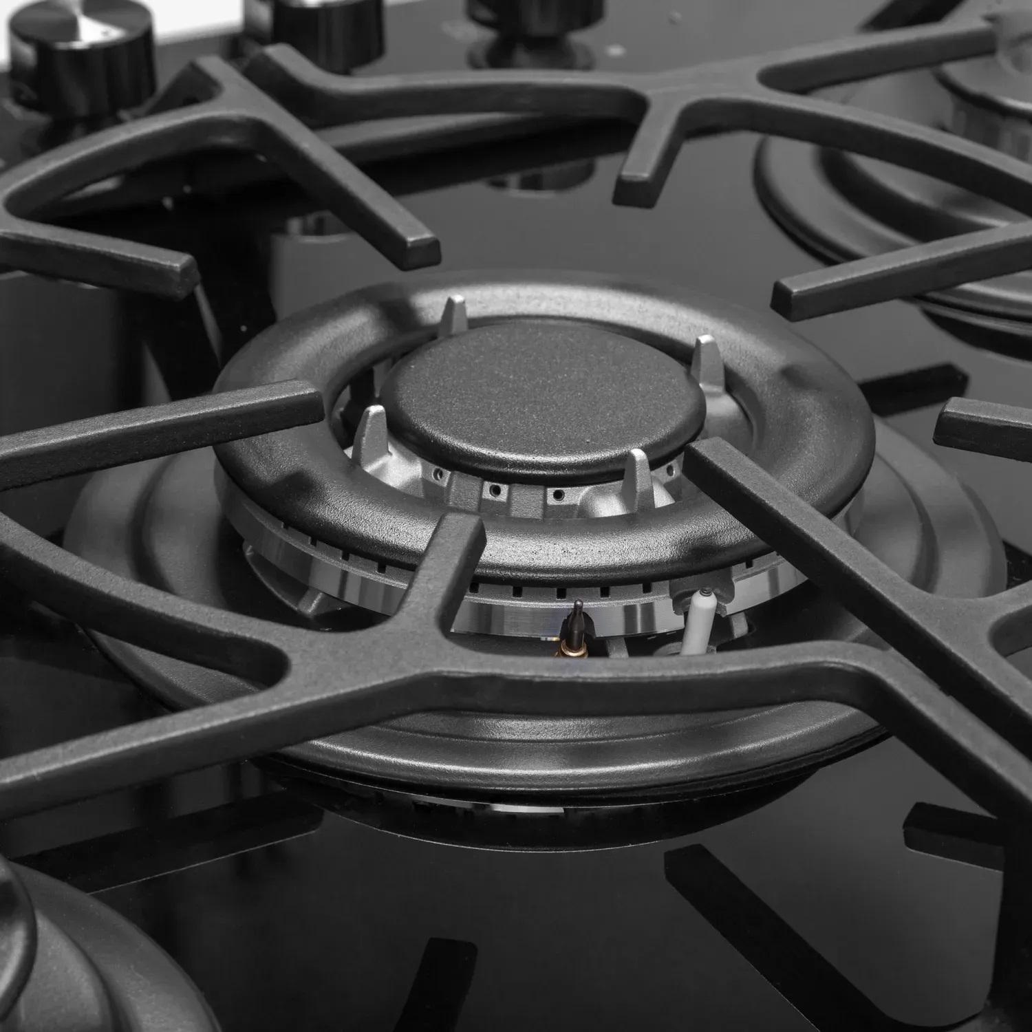 Газовая поверхность стильная из стекла Gunter&Hauer GL 745 68 см Черный - фото 4 Газовая поверхность стильная из стекла Gunter&Hauer GL 745 68 см Черный - фото 4