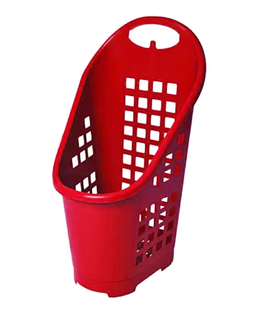 Корзина для покупателей Flexi cart Bizzarri на колесах 360 64 л Красный (29431571)