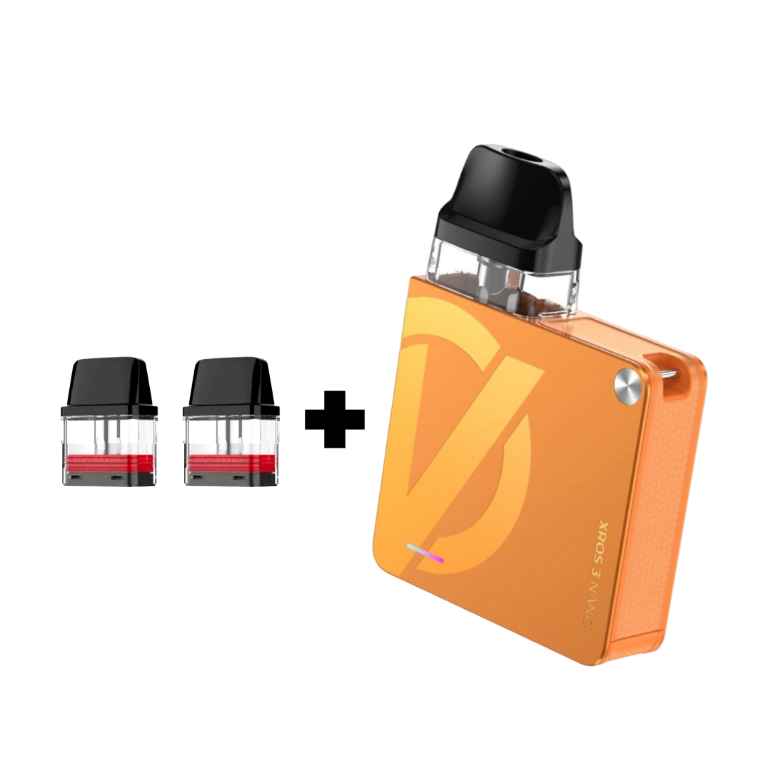 POD-система Vaporesso XROS 3 Nano Pod Kit многоразовая 1000 mAh 2 мл 2 картриджа в комплекте Vital Orange (eaad3293) - фото 8