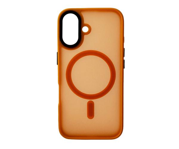Чохол - накладка Cosmic Magnetic Color HQ для iPhone 16, Black Orange