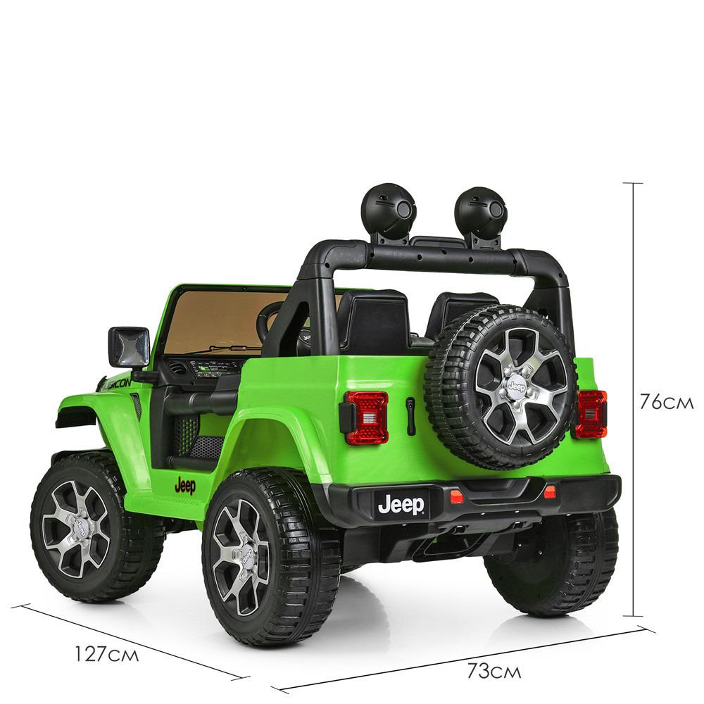 Дитячий електромобіль Bambi Racer Джип Салатовий (M 4176EBLR-5) - фото 5