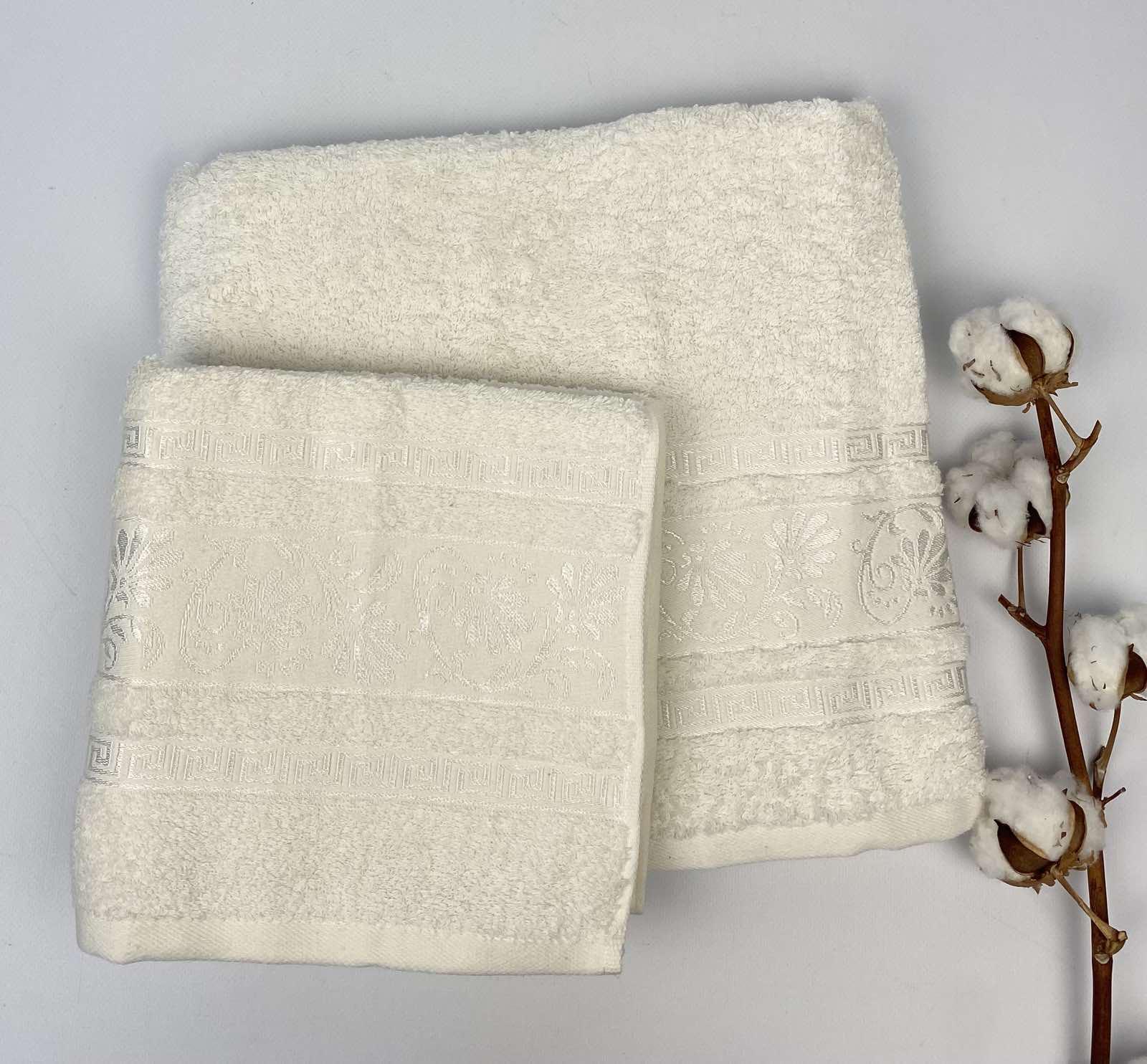 Набор полотенец Cottonize cod 137 2 шт. в фирменной коробке Молочный (CN21200)