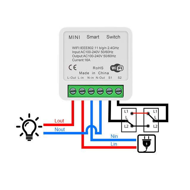 Реле розумне Wi-Fi mini switch Homekit 16 A (325gg) - фото 7