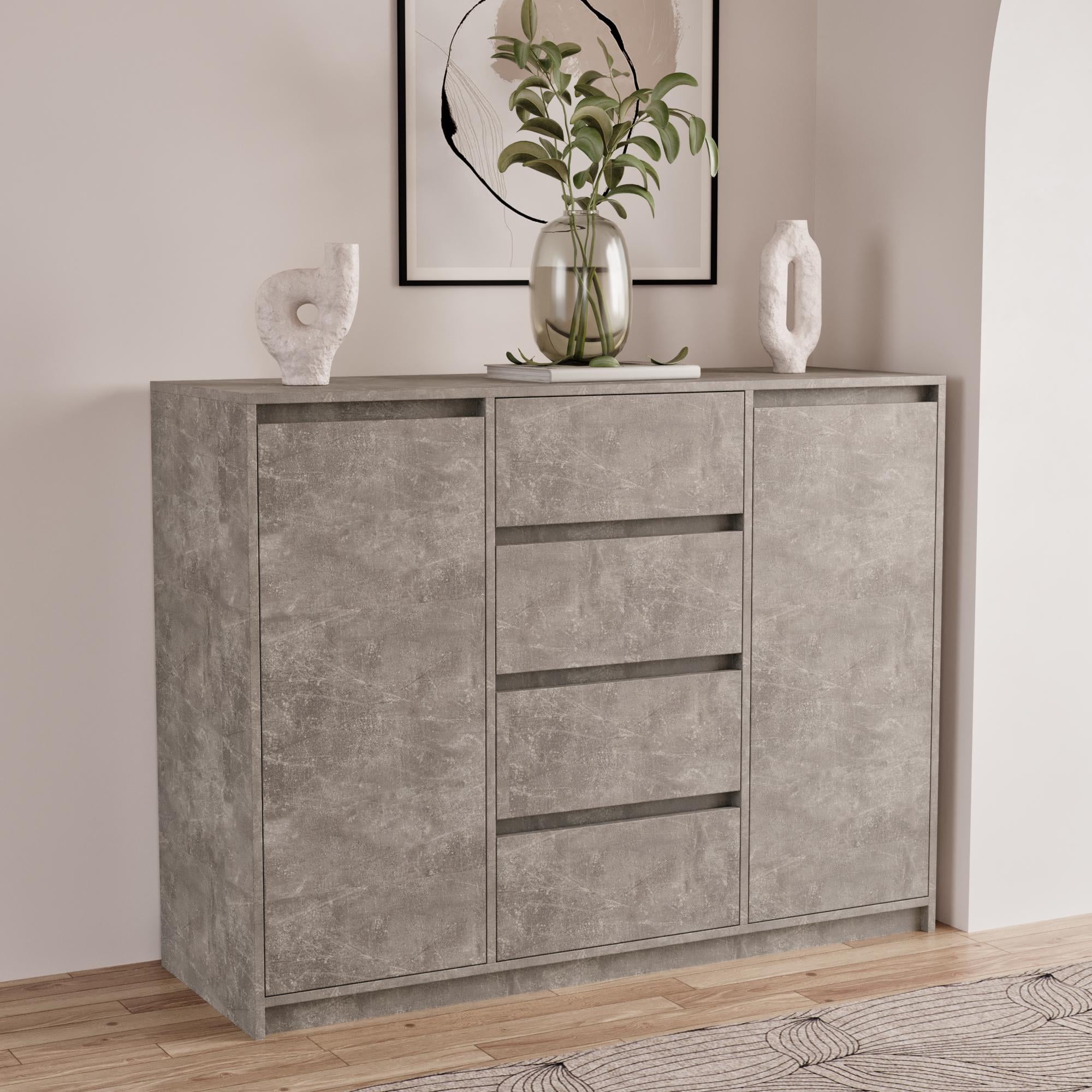 Комод Furnigrade КМ-13 100х130х45 см Индастриал Комод Furnigrade КМ-13 100х130х45 см Индастриал