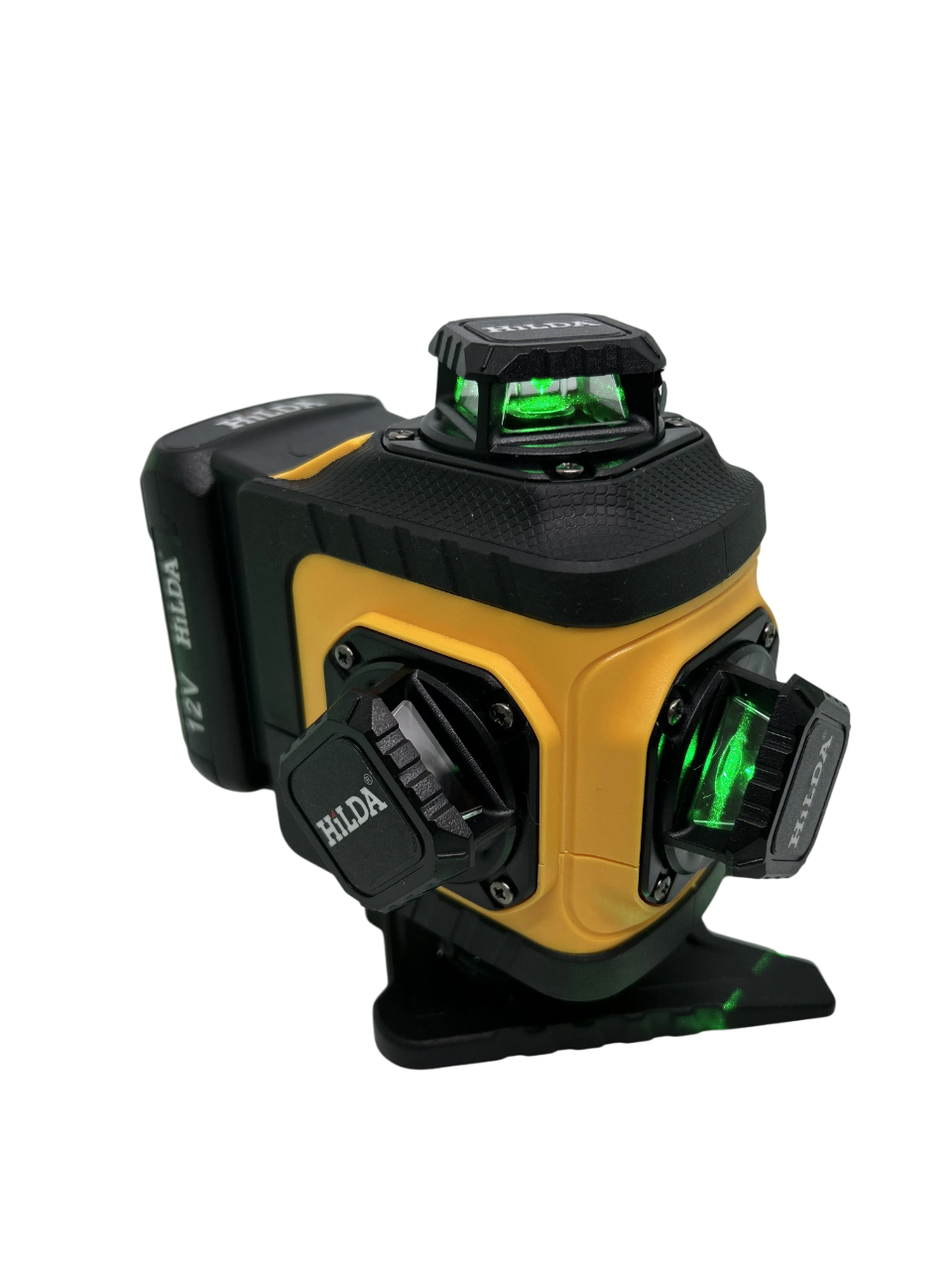 Лазерный уровень с зеленым лучом на 16 линий 360 градусов Hilda 4D Quick solution с поворотным основанием и башнями со штативом Лазерный уровень с зеленым лучом на 16 линий 360 градусов Hilda 4D Quick solution с поворотным основанием и башнями со штативом