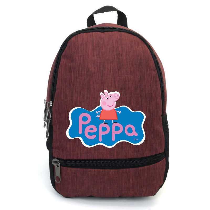 Шкільний рюкзак підлітковий Cappucino Toys Свінка Пеппа PIG 005 12,5 л Бордовий (1670545688)