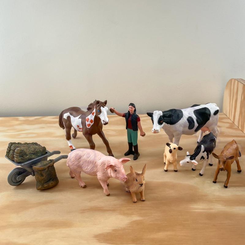 Набор фигурок животных на ферме Счастливая ферма Woopie 56577 10 эл. (56577) - фото 7