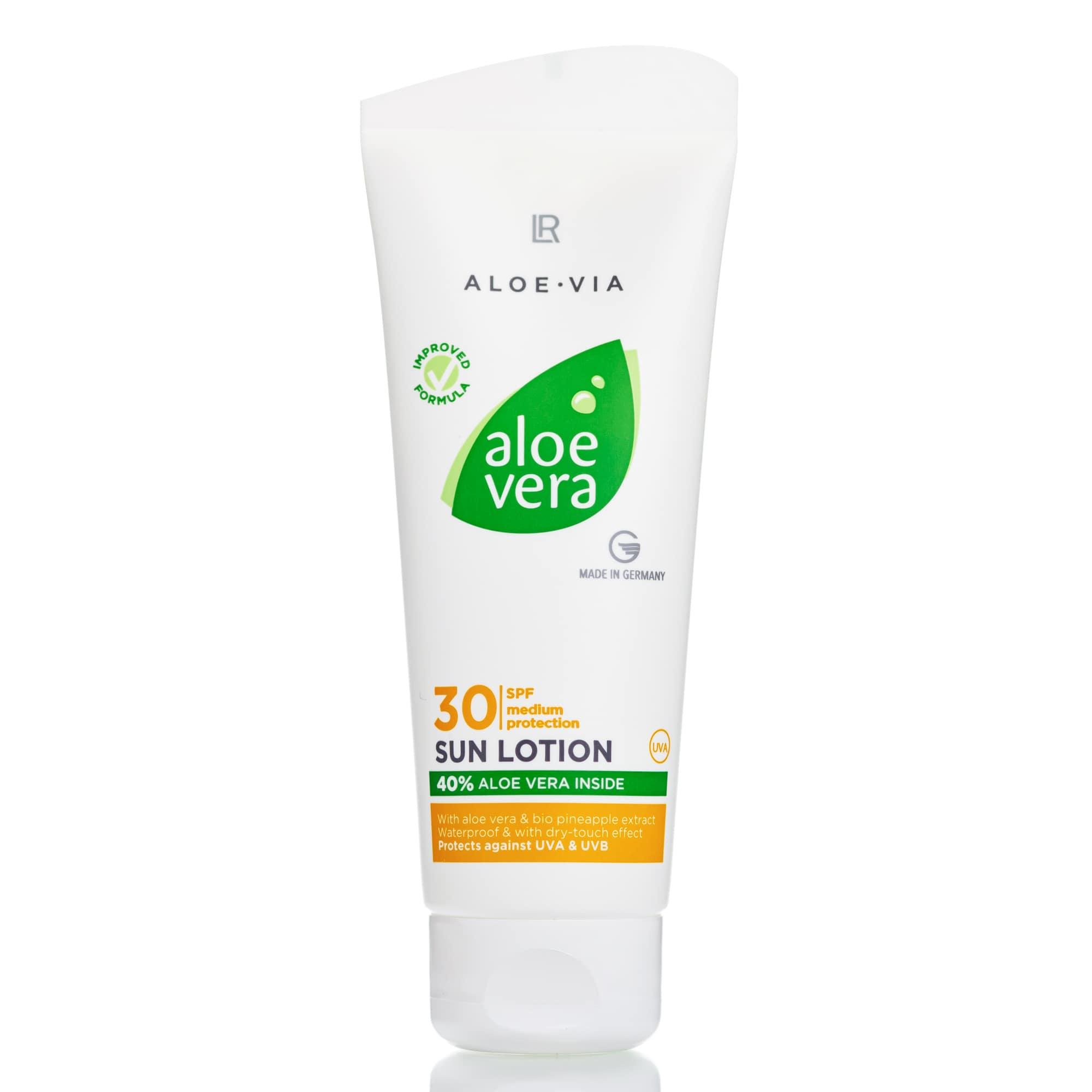 Лосьон солнцезащитный с алое вера LR SPF 30 Aloe Vera 100 мл - фото 1