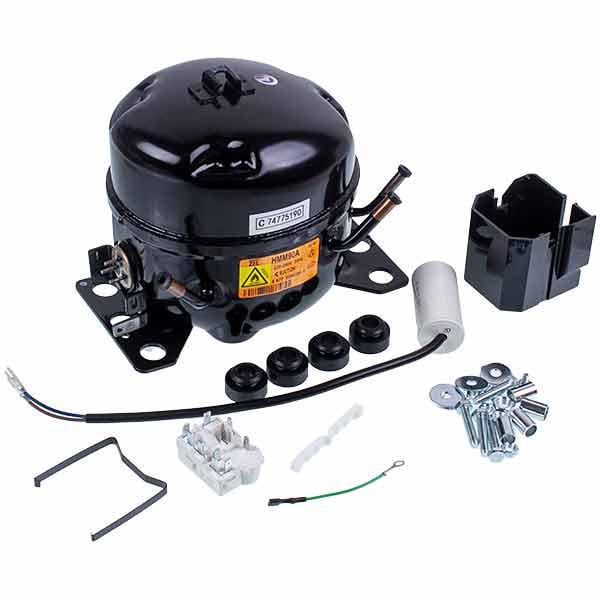 Компрессор для холодильника HMM90A 92W с пусковым реле ZHB37-120P15C Zanussi R600a (00000041590)