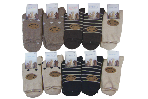 Термошкарпетки жіночі Корона №2659 верблюжа шерсть 10 пар р. 37-42
