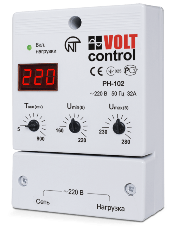 Реле контроля напряжения Новатек Электро РН-102