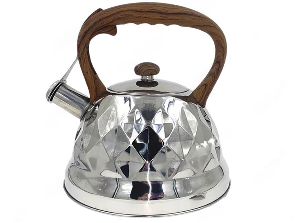 Чайник Stenson EH-5116 зі свистком капсульне дно 3 л Сріблястий (602958)