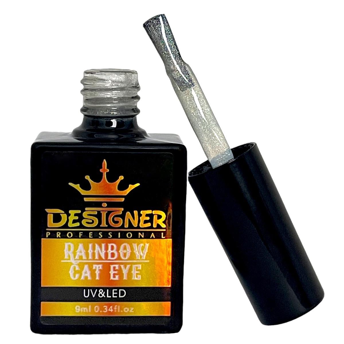 Гель-лак Rainbow Cat Eye Дизайнер для нігтів голографічний 9 мл
