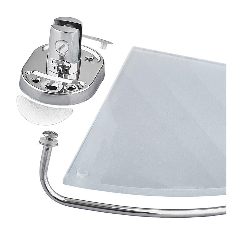 Полочка угловая Zerix AFB-0107-1 стеклянная - фото 3 Полочка угловая Zerix AFB-0107-1 стеклянная - фото 3