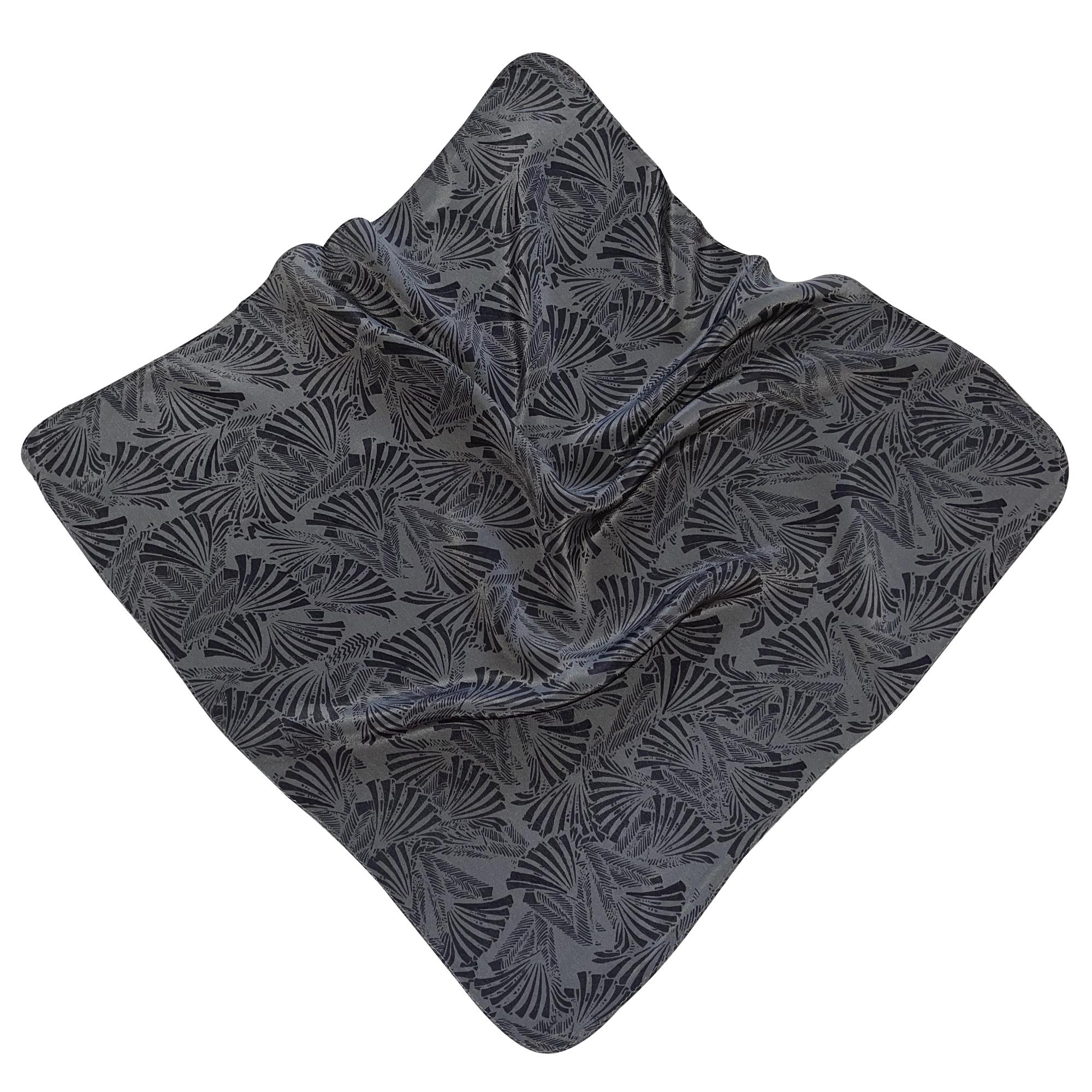 Платок шелковый Silk Route 50х50 см Серый (1402)