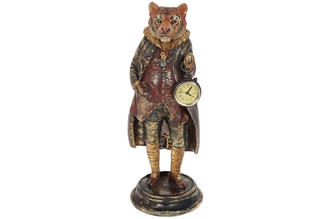 Декоративная статуэтка с часами BonaDi Тигр (419-254)
