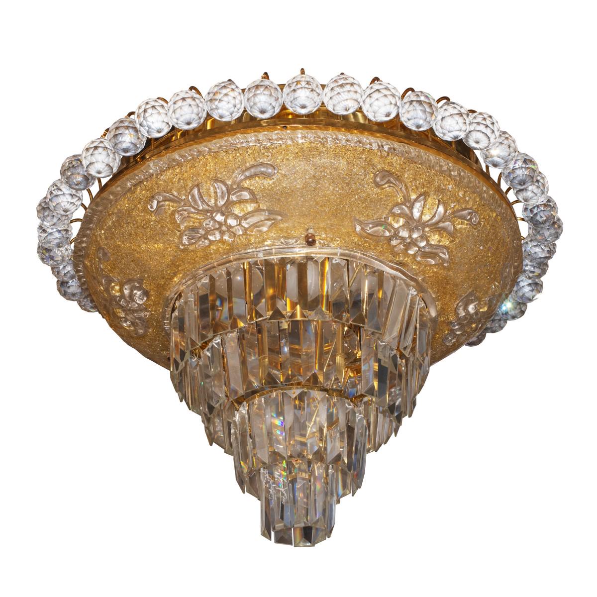 Люстра потолочная торт хрустальная большая Brille BCL-005S/10