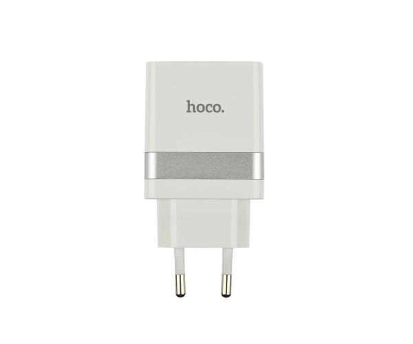 Пристрій зарядний мережевий Hoco N21 Topspeed PD30W/QC3.0 Type-C to Type-C 30W 1 м White
