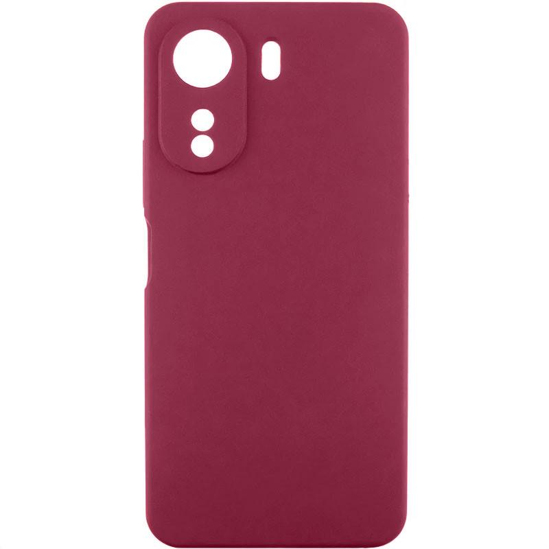 Протиударний чохол Silicone Cover Lakshmi Full Camera (AA) для Xiaomi Redmi 13C / Poco C65 Бордовий / Marsala