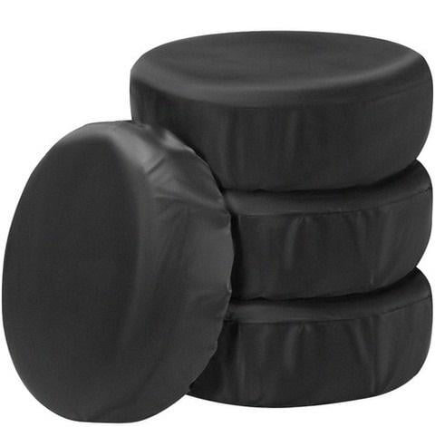 Комплект чехлов для колес универсальные водонепроницаемые 4 шт. 17-20" Черный