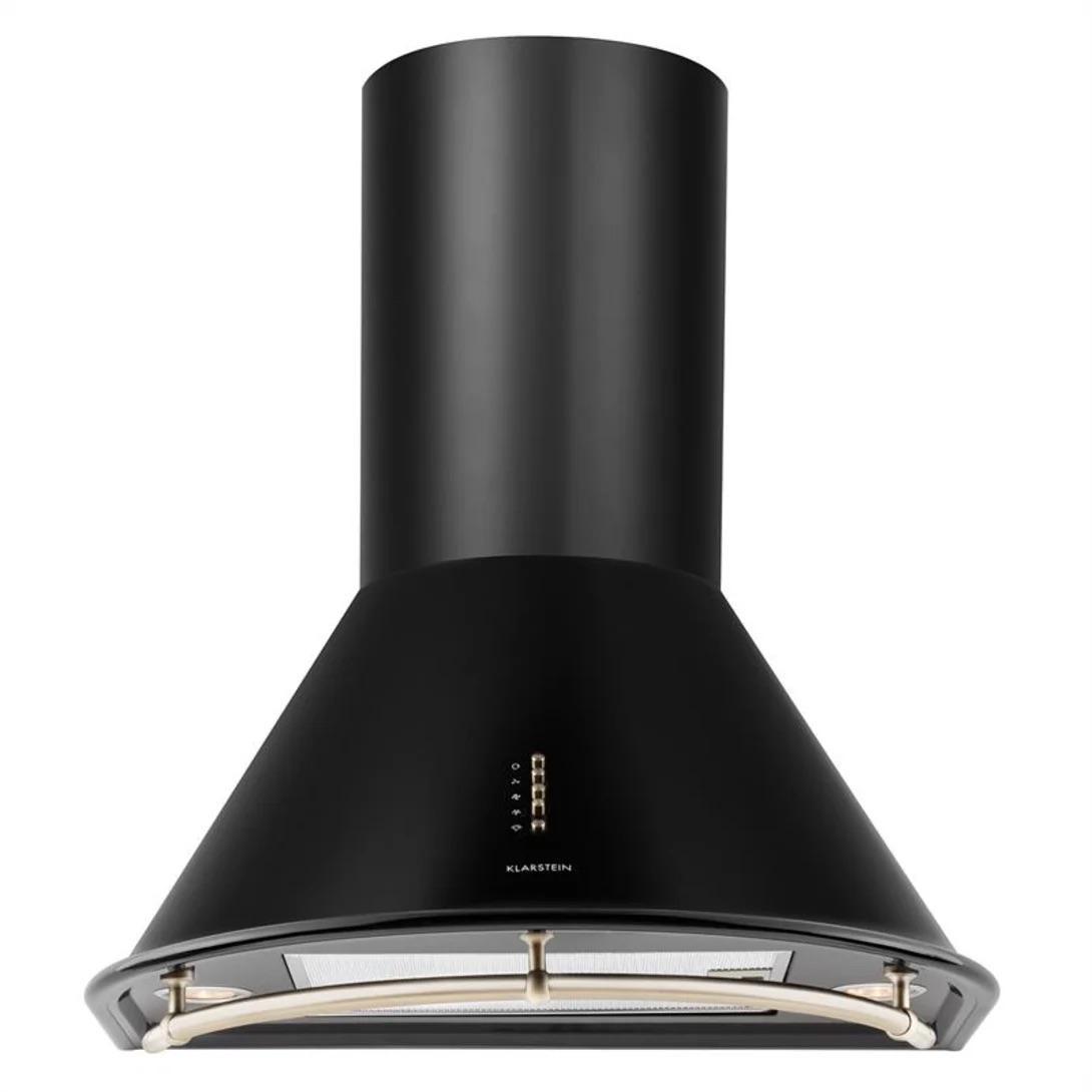 Вытяжка кухонная ретро KLARSTEIN Lumio Primo retro 490 м3/ч LED подсветка 60 см Черный (10022115)