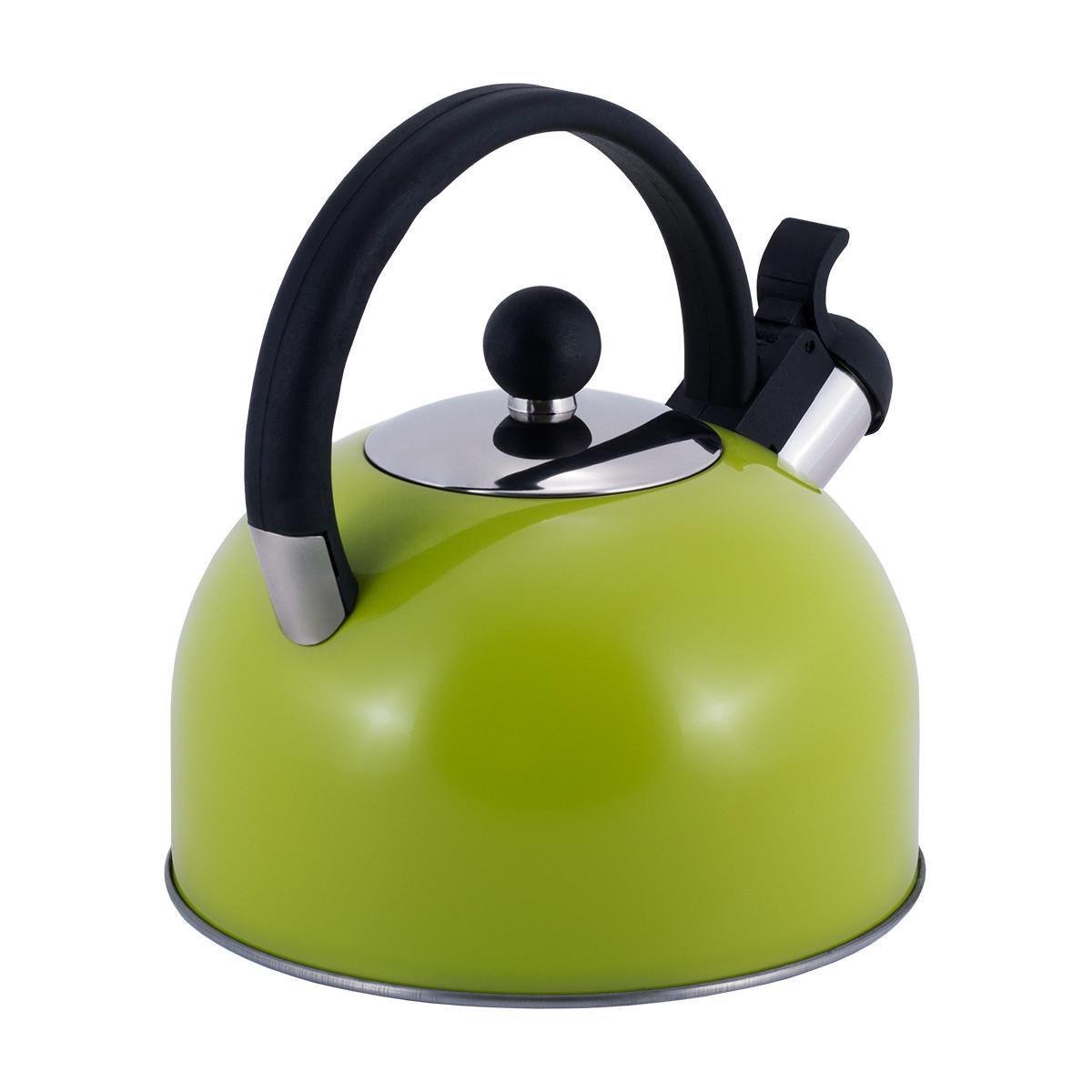 Чайник со свистком Kamille KM-0679А из нержавеющей стали 2,5 л Зеленый (150-84-0679А) - фото 7