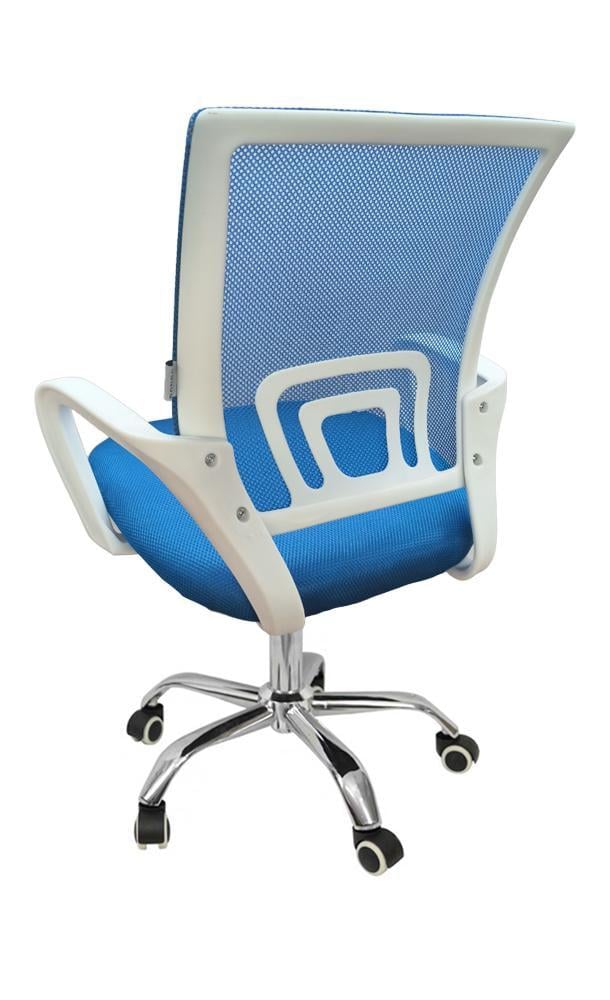 Крісло офісне комп'ютерне Bonro 619 Біло-синій (4476) - фото 6