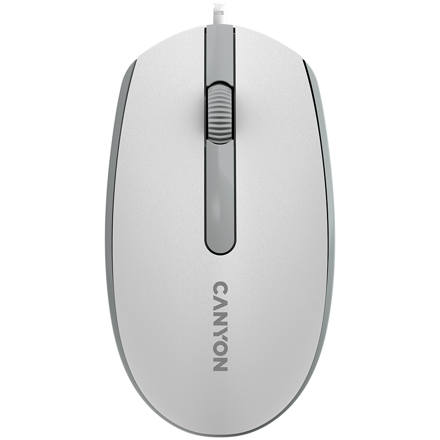 Миша Canyon M-10 Білий/Сірий (CNE-CMS10WG)