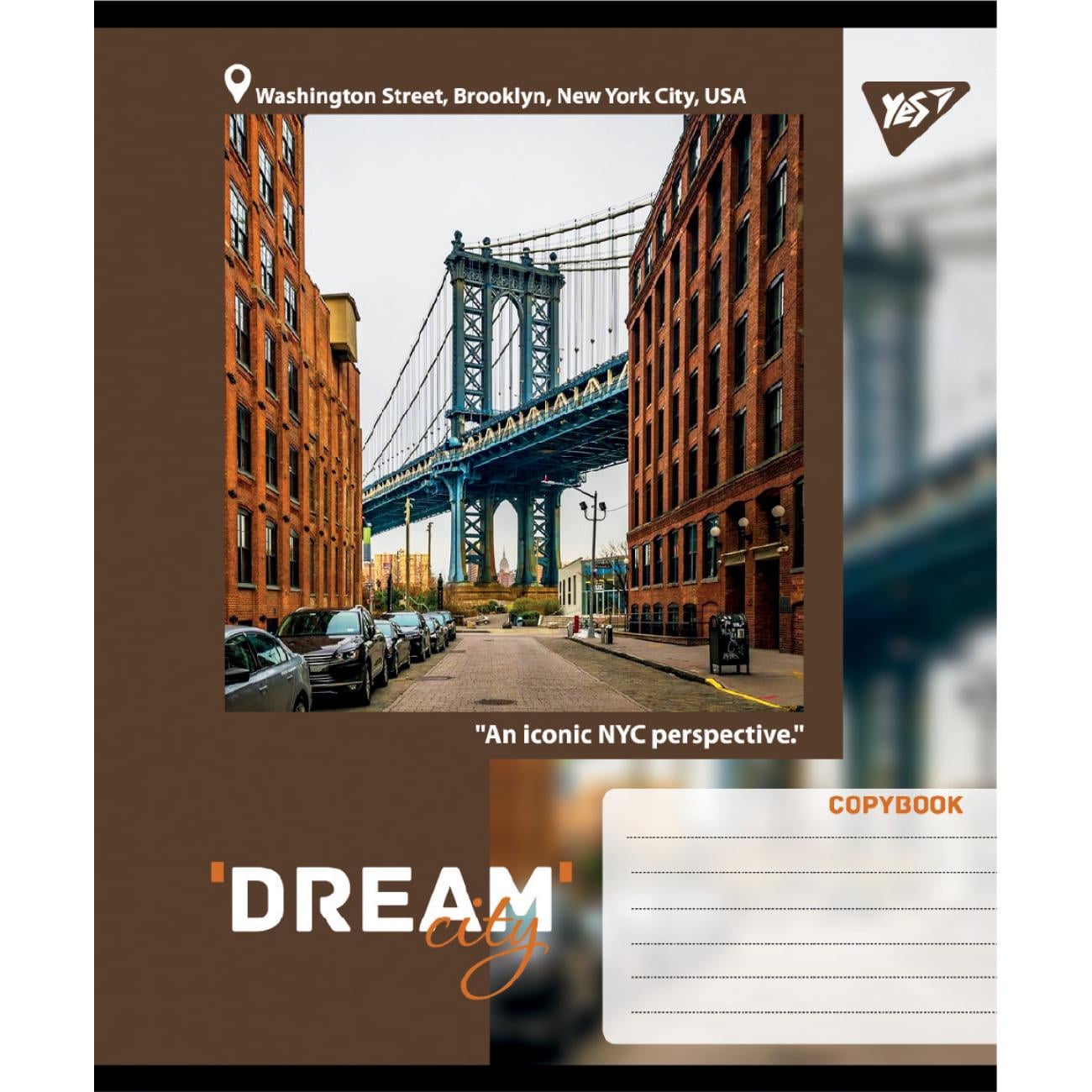 Тетрадь школьная YES Dream City линия 24 л. (767700) Тетрадь школьная YES Dream City линия 24 л. (767700)