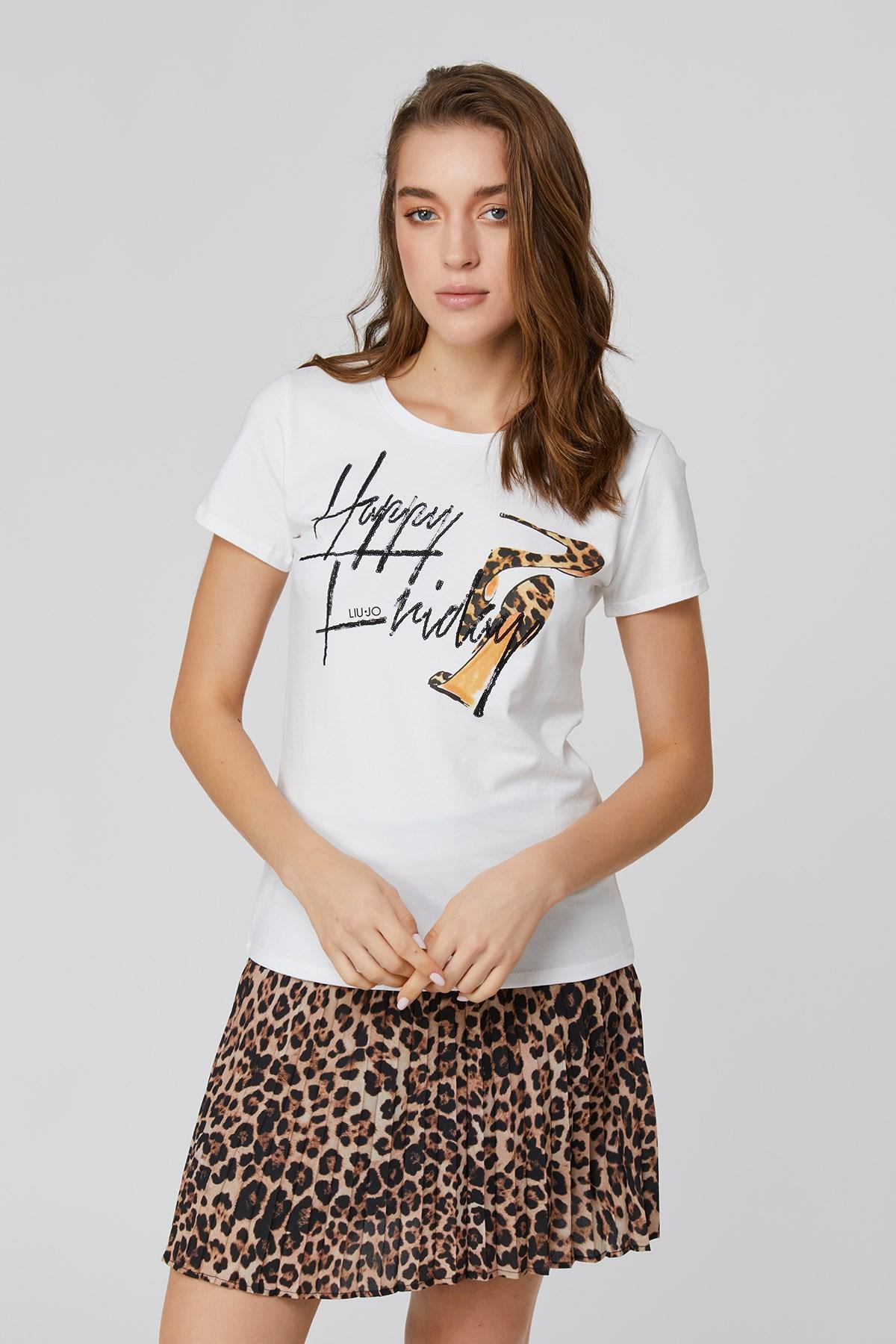 Футболка жіноча Liu Jo wf1380-j9944 M Білий