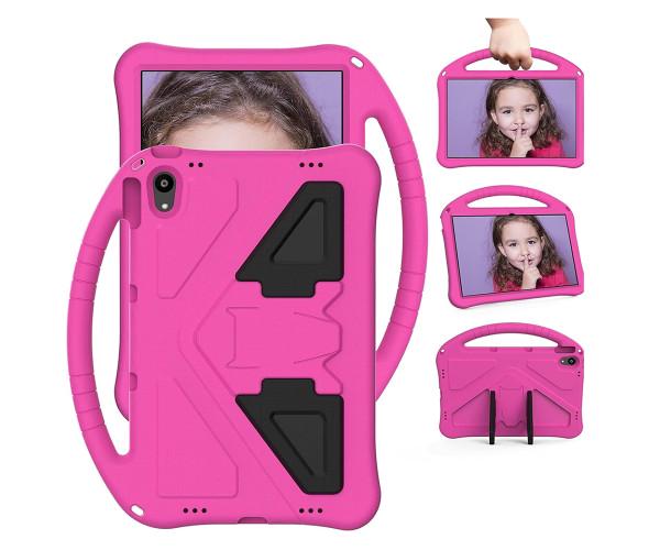 Чехол-накладка Kids with Stand для Lenovo Tab P11/P11 Plus с ручкой Розовый - фото 4