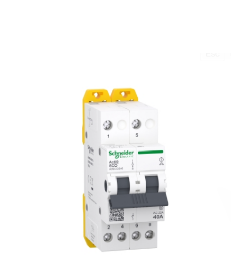 Переключатель резервного ввода Schneider iSSW Acti9 трехпозиционный 2P 40A 400/415 В (28364241)