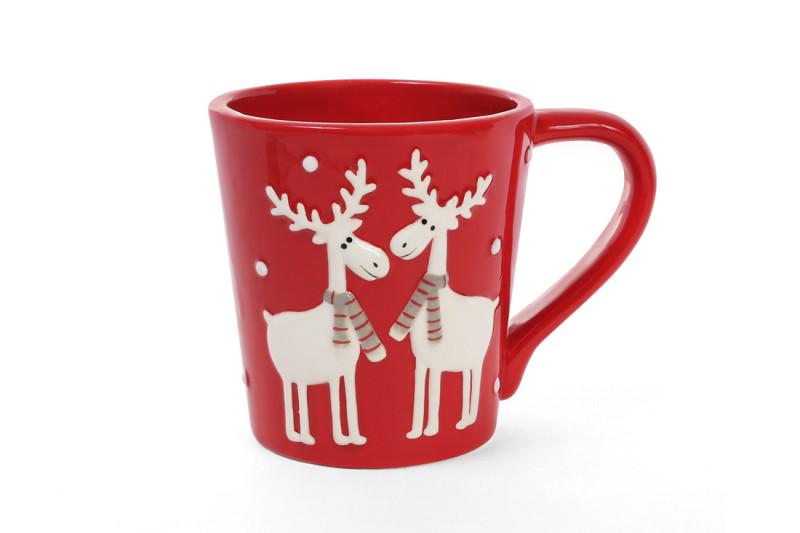 Чашка BonaDi Олени 834149 325 мл Красный
