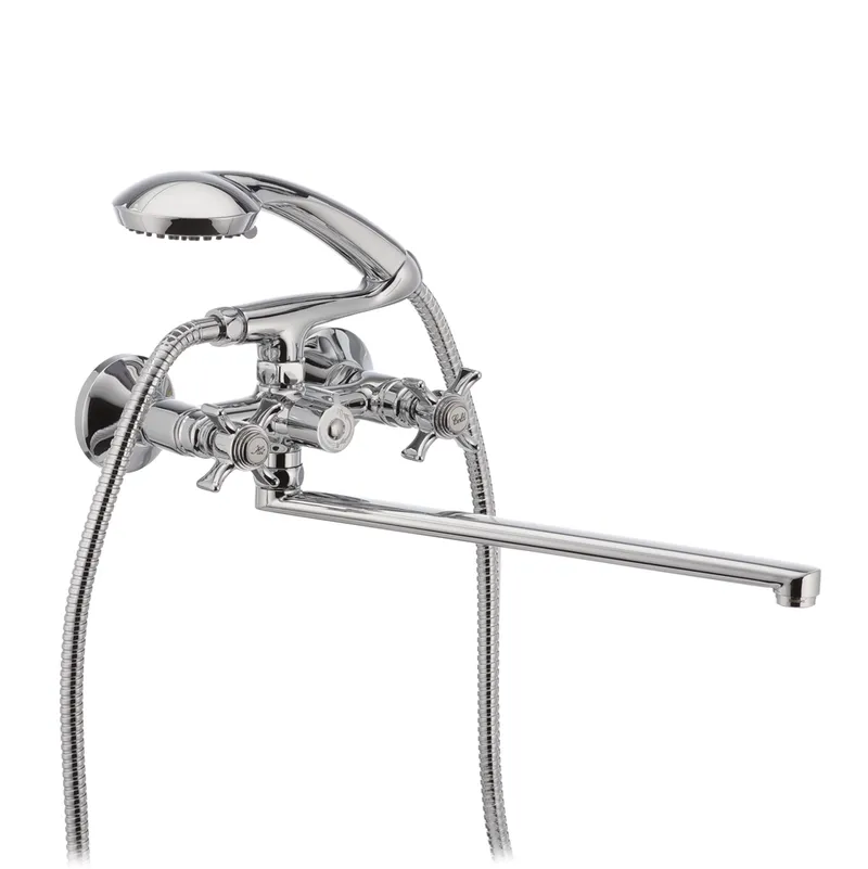 Смеситель для ванны Haiba Zeus 140 Хром (HB0420)