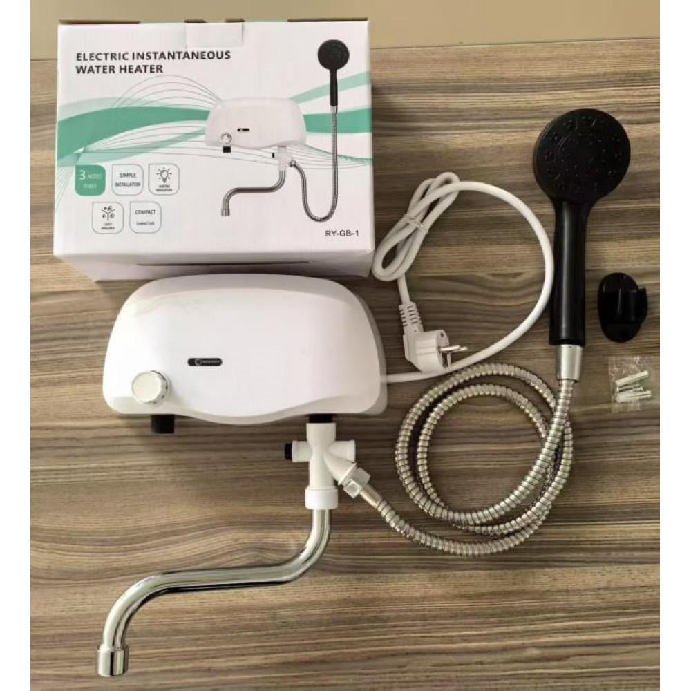 Проточний водонагрівач-душ Universal AQUA-JET електричний/термостатичний із терморегулятором 3,5 кВт (RY-GB-1) - фото 6