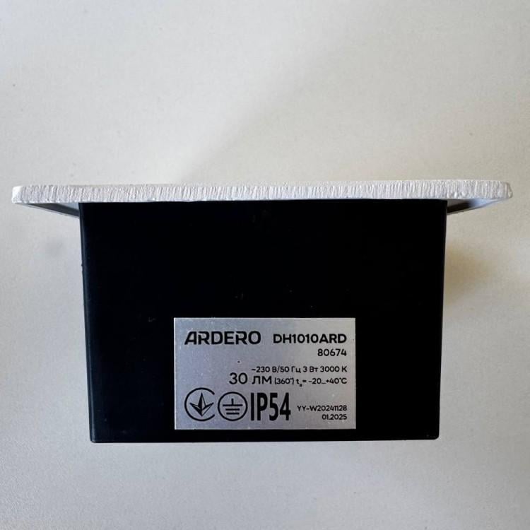 Светильник встраиваемый Ardero DH1010ARD LEVEL для подсветки фасадов 3 Вт 3000K Белый (30583948) - фото 5 Светильник встраиваемый Ardero DH1010ARD LEVEL для подсветки фасадов 3 Вт 3000K Белый (30583948) - фото 5