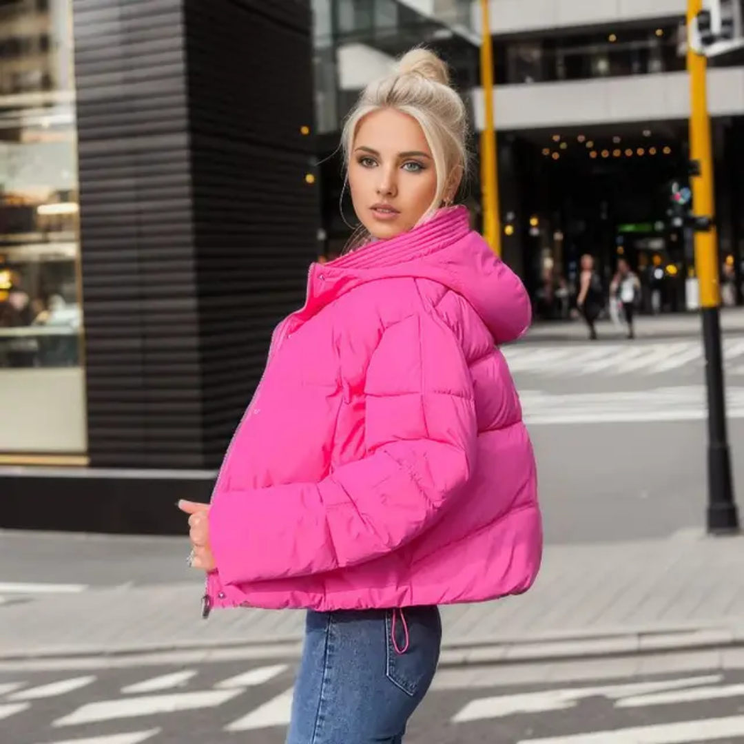 Куртка женская демисезонная с капюшоном Aggressive Season р. 40-42 Розовый - фото 2