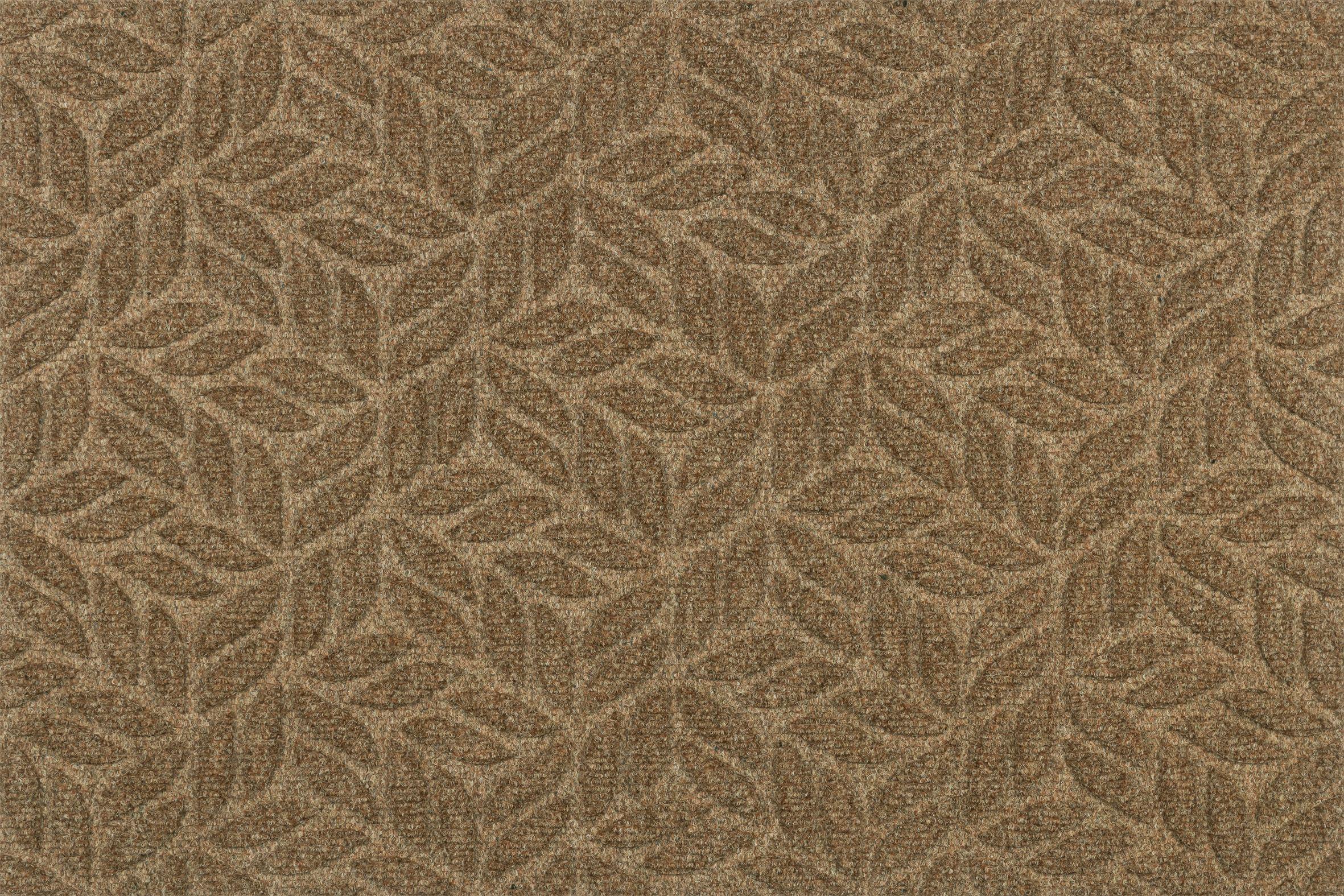 Грязезащитный ковер Kleen-Tex WASH+DRY DUNE-Leaves-Taupe 60x90 см (K005)