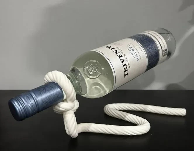 Подставка для вина Веревка 26х12х10 см Белый (2896841715)